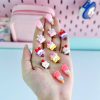 استیکر برجسته بستنی قیفی و چوبی