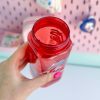 قمقمه شفاف کارتونی کیوت دسته دار