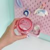 قمقمه شفاف استیکری ملودی صورتی