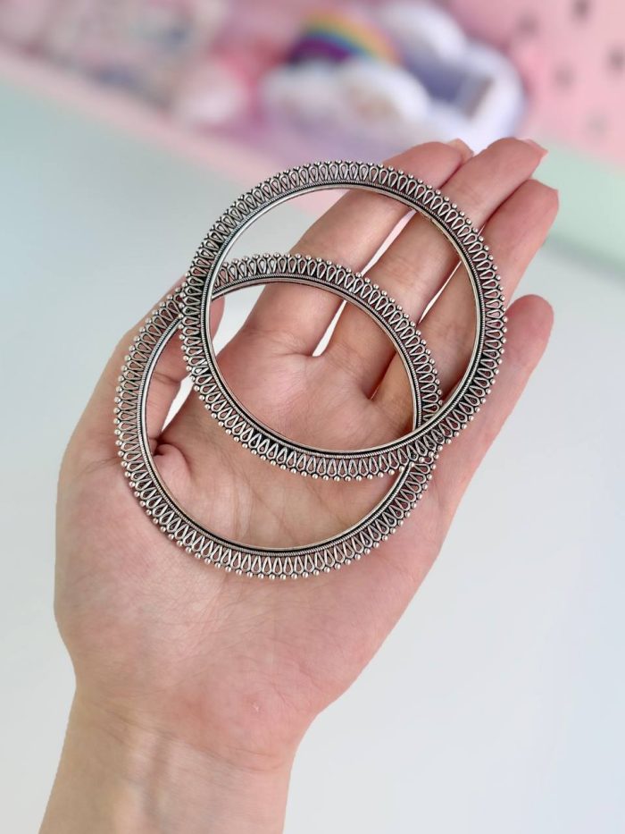 النگو پیچ پیچی نقره ای
