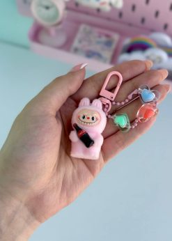 سر زیپ لابوبو و کوکا مخملی پاستلی