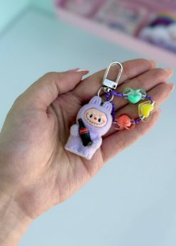 سر زیپ لابوبو و کوکا مخملی پاستلی