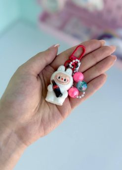 سر زیپ لابوبو و کوکا مخملی پاستلی