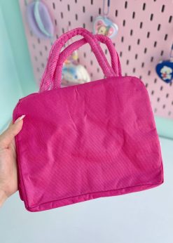 کیف ظرف غذای دسته دار ملودی صورتی