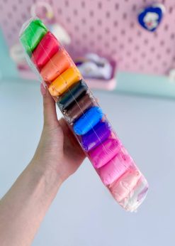 خمیر کلی ۱۲ رنگ کورومی یاسی