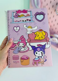 دفتر سیمی حاشیه دار سانریو کیوت