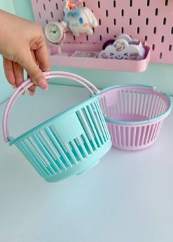 سبد دایره ای دسته دار پاستلی