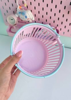 سبد دایره ای دسته دار پاستلی