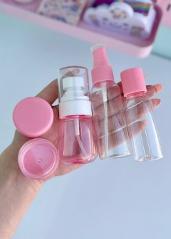 پک آرایشی مسافرتی صورتی