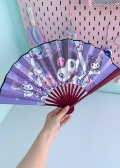 بادبزن سانریو کیوت رنگی رنگی