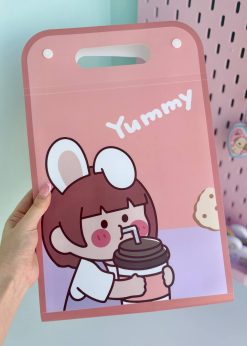 کلربوک دسته دار کارتونی پاستلی