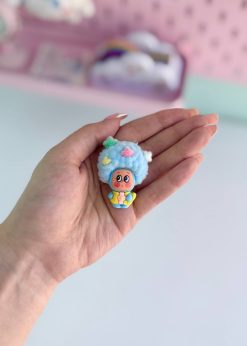 آویز مو فرفری کیوت رنگی رنگی