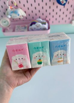 پک دستمال کاغذی تدی و لبوبو پاستلی