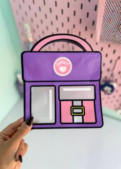 زیپ کیپ کیف دستی بنفش