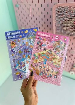 استیکر سه بعدی کاپی بارا و سانریو پاستلی