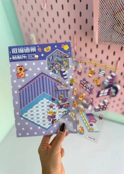 استیکر سه بعدی کاپی بارا و سانریو پاستلی