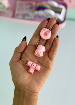دکوری خوک کیوت صورتی