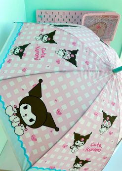 چتر چهارخونه کورومی صورتی