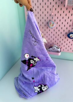 پتو بالشتی کورومی کلاه دار بنفش