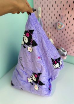 پتو بالشتی کورومی و توت فرنگی بنفش