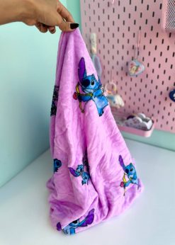 پتو بالشتی استیچ نشسته بنفش