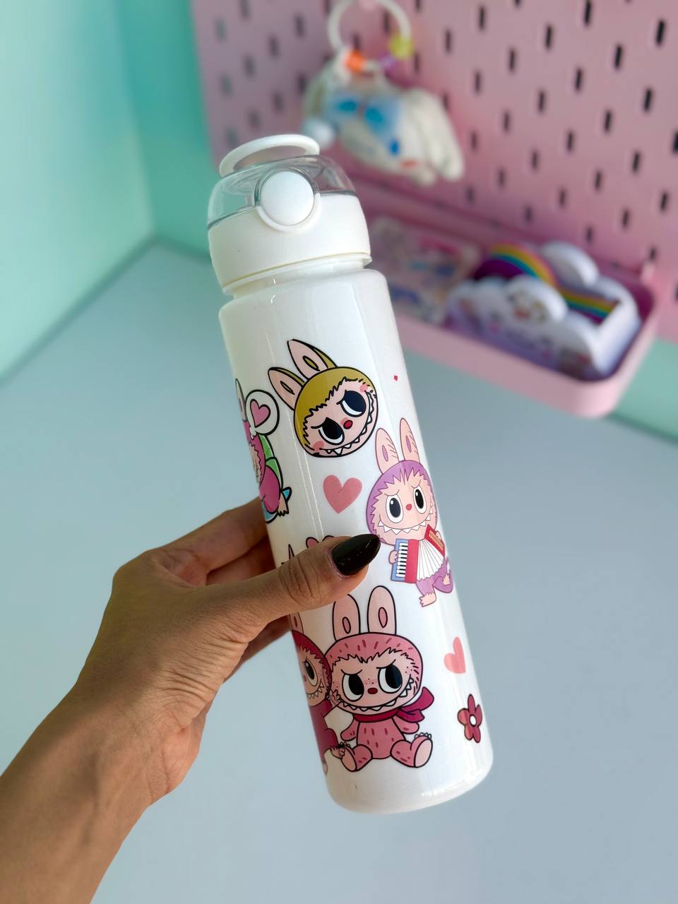 قمقمه استوانه ای لبوبو سفید