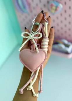 چارم قلبی و پاپیون مرواریدی