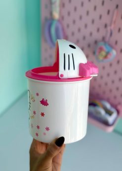 سطل زباله کوچک کیتی سفید