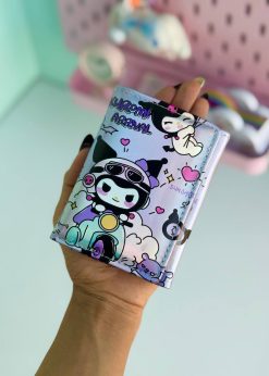 کیف پول کورومی رنگی رنگی یاسی