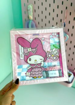 نقاشی الماسی قاب دار سانریو رنگین کمانی