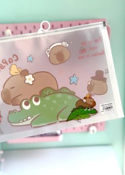 پوشه A4 شفاف کاپی بارا و تمساح