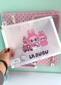 پوشه A4 شفاف لبوبو صورتی