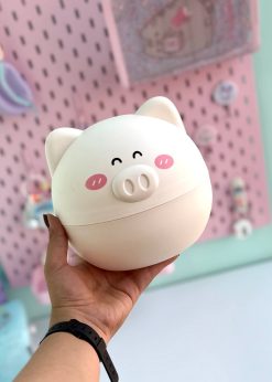 باکس دستمال کاغذی خوک کیوت سفید