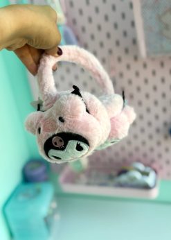 گوش گیر پولیشی کرومی صورتی