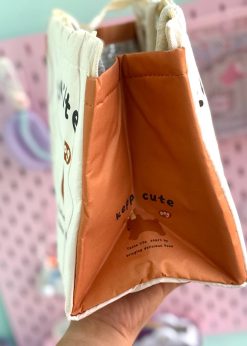 کیف ظرف غذای پاپی کیوت قهوه ای