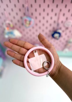 آویز موبایل سیلیکونی پاستلی