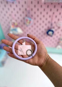 آویز موبایل سیلیکونی پاستلی