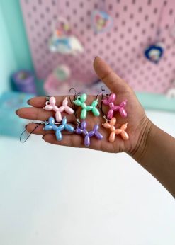 آویز پاپی بادکنکی براق رنگی