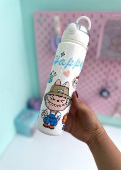 قمقمه مات استوانه ای لبوبو سفید