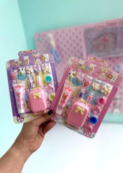 پک خمیری خودت بساز طرح چمدان صورتی