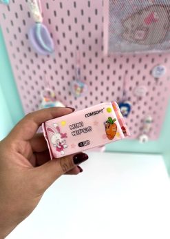 دستمال مرطوب جیبی رابیت صورتی