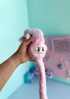 گوش گیر پمپی لبوبو کیوت صورتی