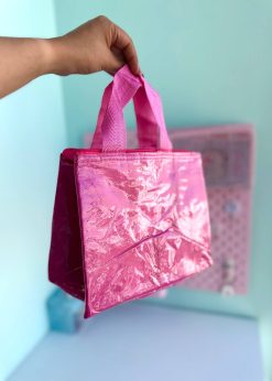 کیف ظرف غذای مکعبی سرخابی