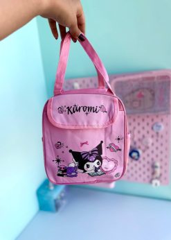 کیف ظرف غذای کرومی قلبی صورتی