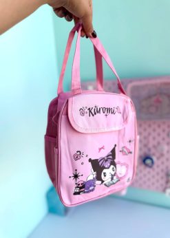 کیف ظرف غذای کرومی قلبی صورتی