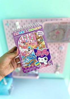 دفترچه استیکری سه بعدی سیمی کرومی