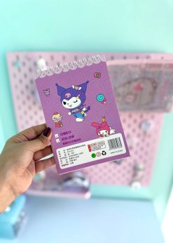 دفترچه استیکری سه بعدی سیمی کرومی