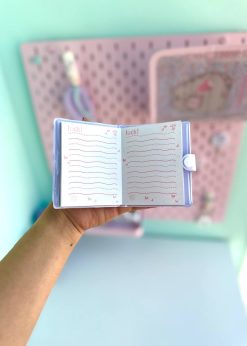 دفترچه یادداشت و خودکار کرومی کیوت یاسی