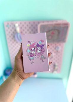 دفترچه یادداشت سیمی کرومی صورتی