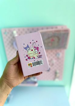 دفترچه یادداشت سیمی کرومی صورتی